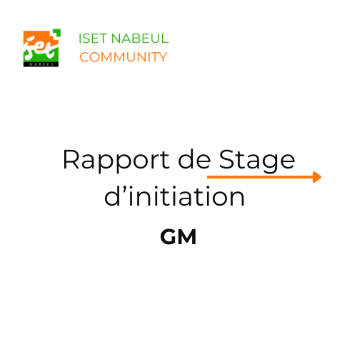 Rapport de Stage d'initiation Génie Mécanique