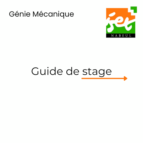 Guide de stage (Département Mécanique)