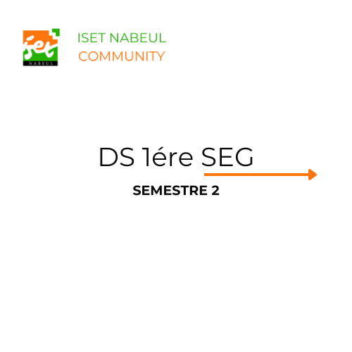 DS 1ére SEG S2