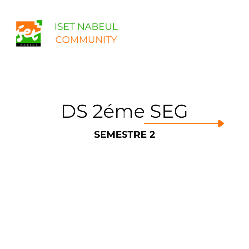 DS 2éme SEG S2