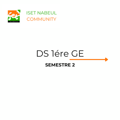 DS 1ére GE S2
