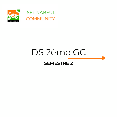 DS 2éme GC S2