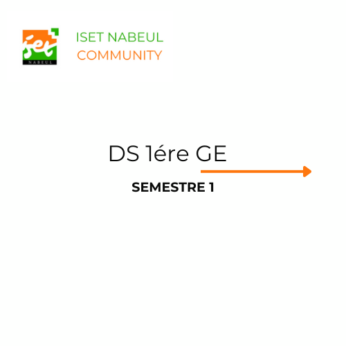 DS 1ére GE S1