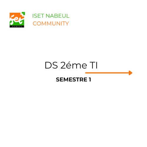 DS 2éme TI S1