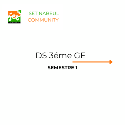 DS 3éme GE S1